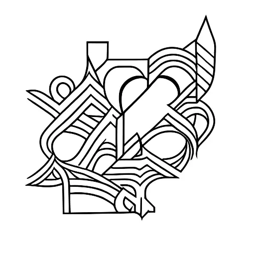 Abstract Arrow And A Heart