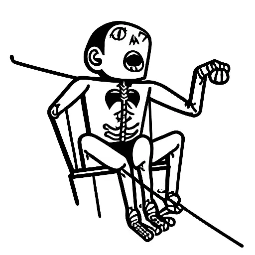 Evil Puppeteer Pulling Strings Attached To Skin Of Human Marionette In Agony