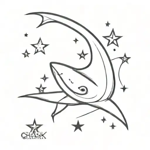 Shark With Stars