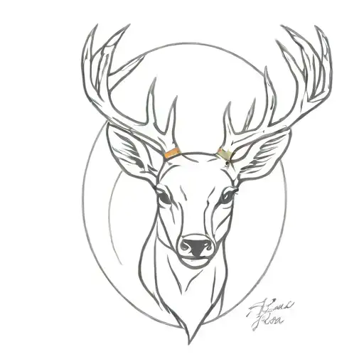 Deer Head Outline