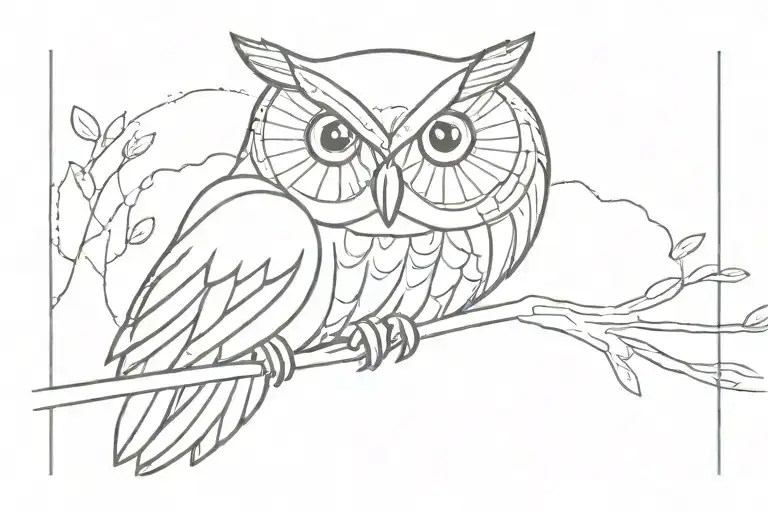 Owl For Right Arm Cuff