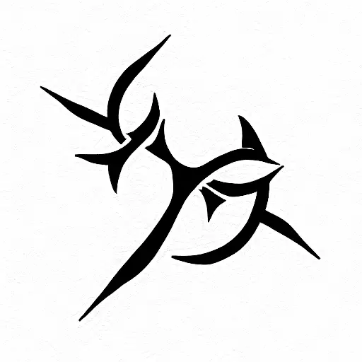 Celtic Symbol Of Everlasting Love Is Formed From Two Triskeles Back To Back