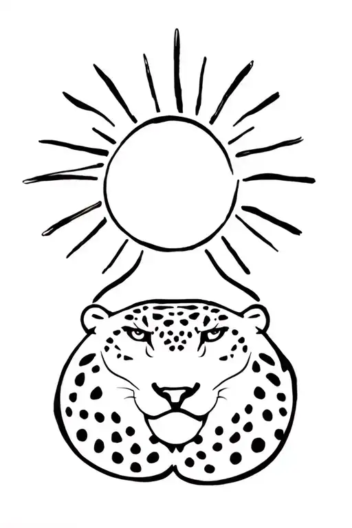 Jaguar And Sun Shining