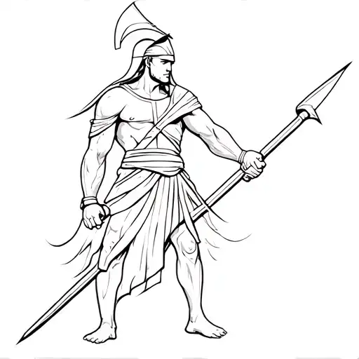 Spartan Warrior Holding