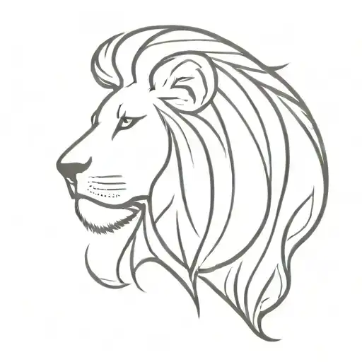 Femmale Lion With Feathers Hanging From Mane Showcasing Strength