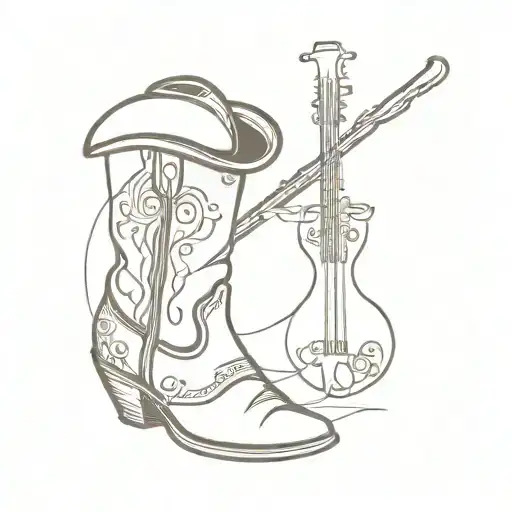 Fiddle & Cowboy Boot