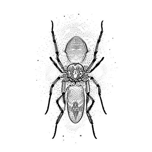 A Girl With A Spider