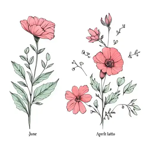 January April And June Birth Flowers