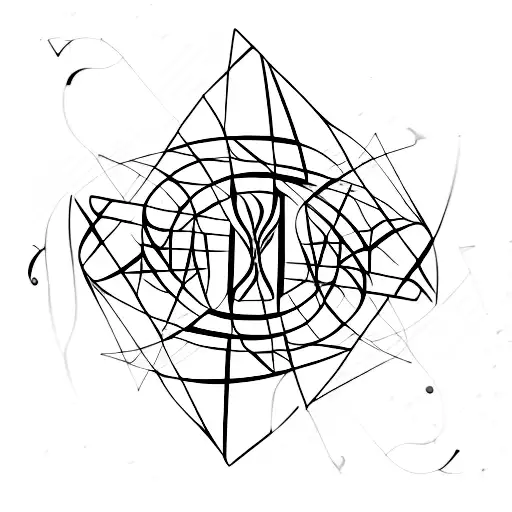 A Geometric Figure Representing Music Notes