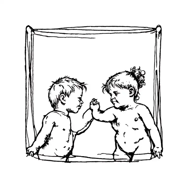 Tattoo Symbolizing Two Children