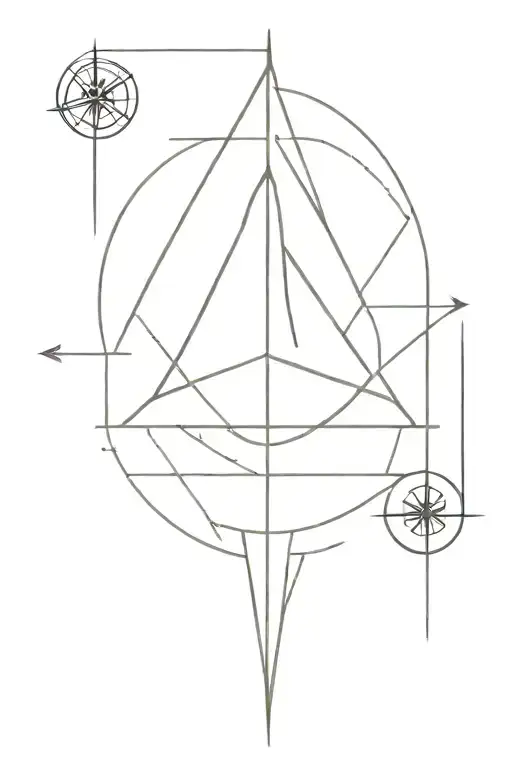 Trident With Compass