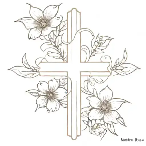 Floral Cross