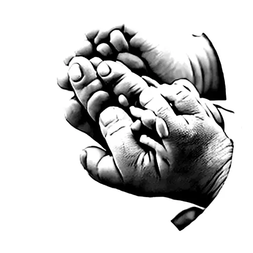 Hands Holding A Baby