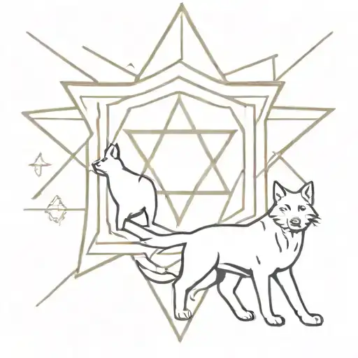 Jewish Star Cat And Dog