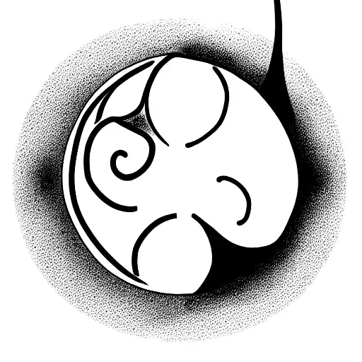 Bee With Shell And Ying Yang