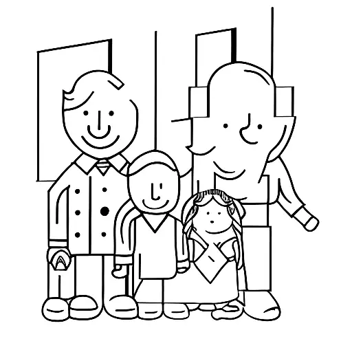 Occupation-themed Family Portrait