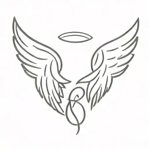 Angel Wings And Semi Colon