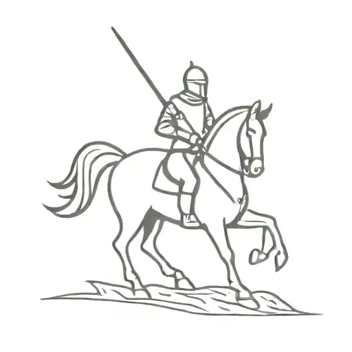 Knight On A Horse