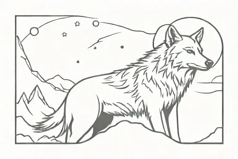 Wolf Howling At The Moon