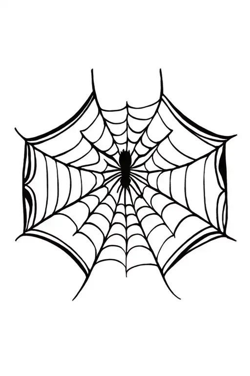 Spider Web With Maori Design