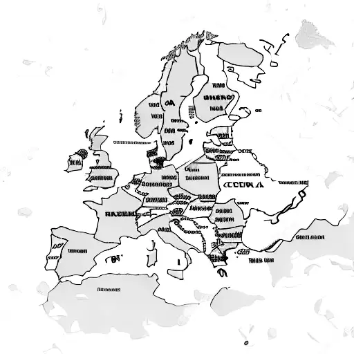 German And Canadian Culture In A Map