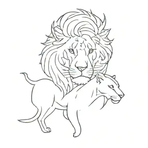 Teenager And A Dead Father Lion