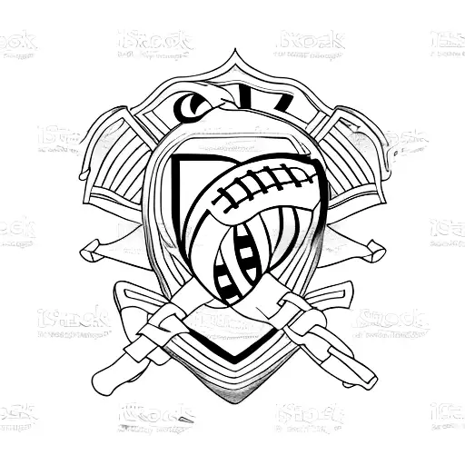 A Minimalist Tattoo Of A Classy Football Jersey On A Chill Beach Scene