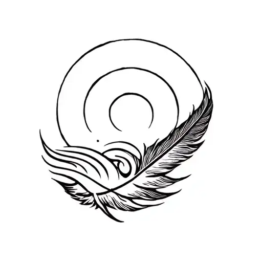 Feather And Sun And Wave