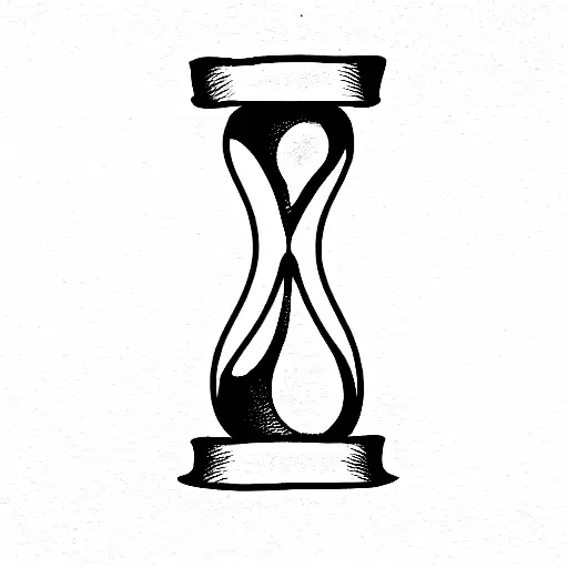 Memento Mori And Hourglass