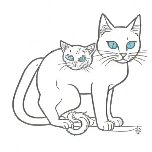 A Black Cat In Boots With Blue Eyes Holds A Katuna In His Hand And Looks Up