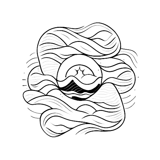 Sunset Over One Wave