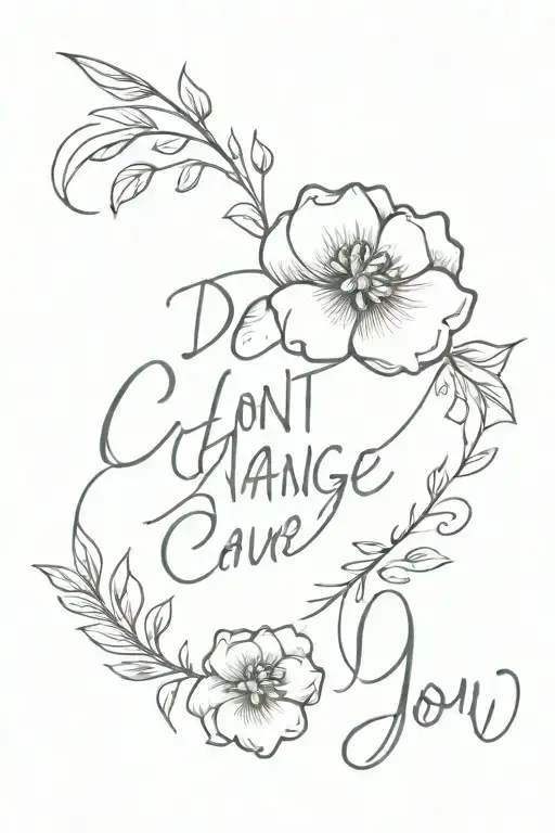 Please Don't Change Cause I Love You