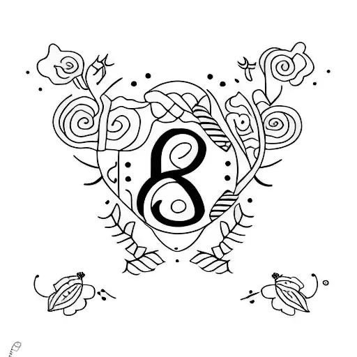 Minimalist Mother And Daughter Tattoo That Has Letters N And G As A Symbol