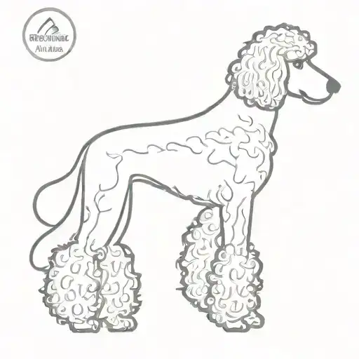 Black Standard Poodle