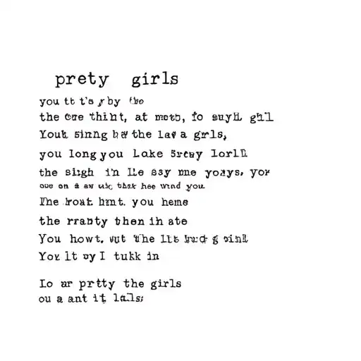 Inspired By The Song Pretty Girls By Renee Rapp Lyrics