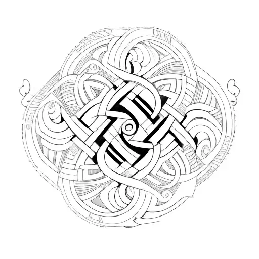 A Minimalist Tattoo Of The Word 'Tool' With A Spiral Pattern Around It