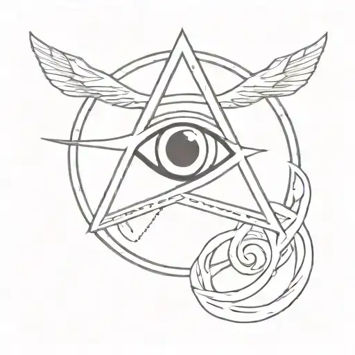 Eye Of Horus And Evil Eye Surrounded