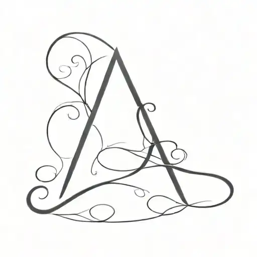 An Initial Tattoo With The Letter L