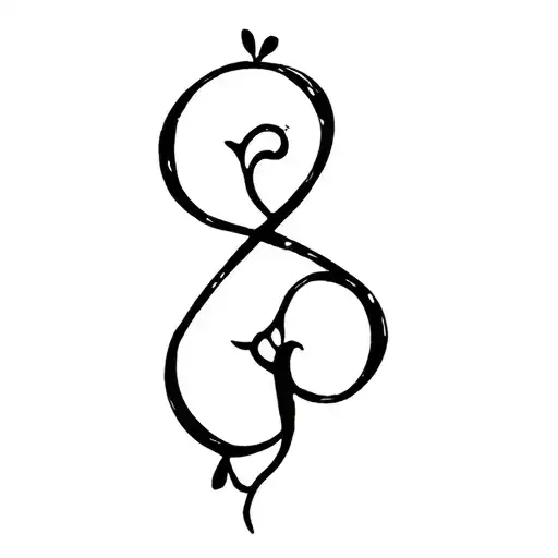 Infinite Love Sign With A Soil Key And 2 G And S Letters In Small