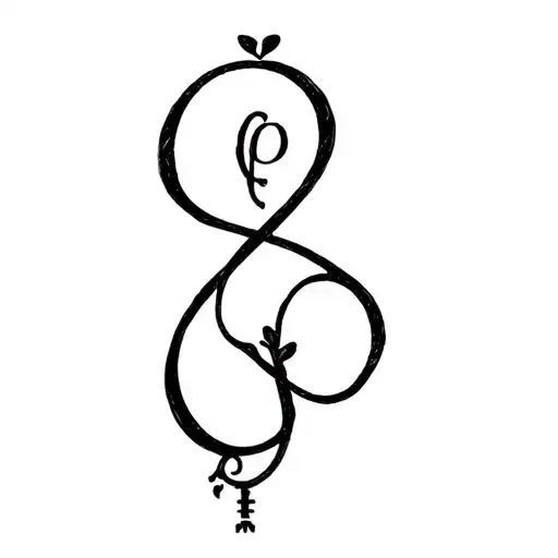 Infinite Love Sign With A Soil Key And 1 G And 1 S Letters In Small