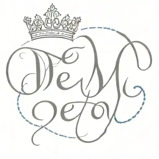 Generate A Tattoo For Me In A Royal Looking Font For The Word Dev