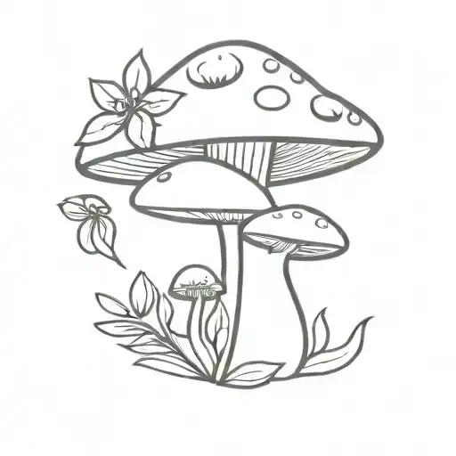 Mushroom Frog Flowers