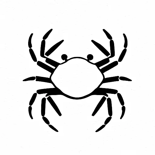 Cancer Zodiac Symbol With Crab