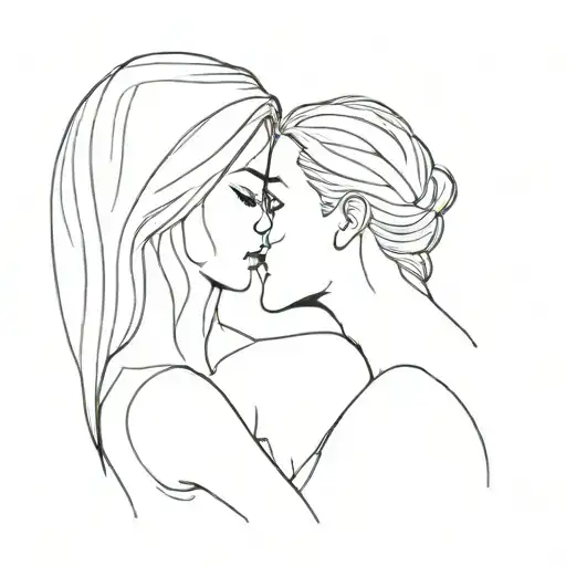 Kissing Wife Under Heavy Rain Falling