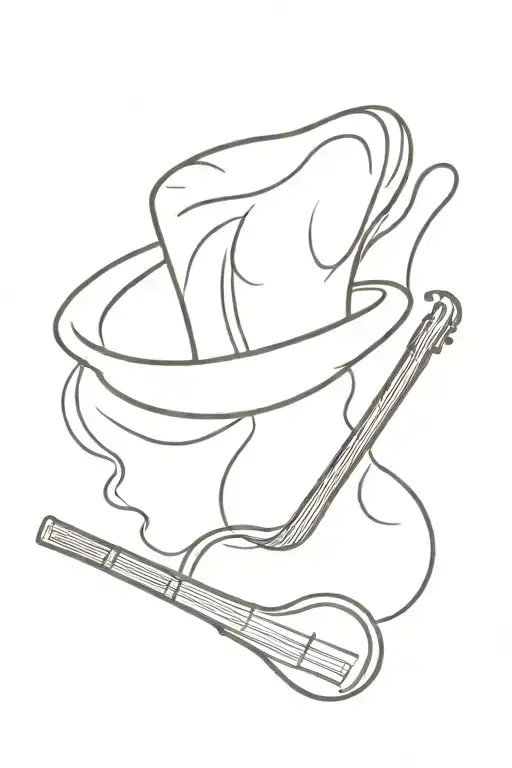 Guitar Chefs Hat Whisk Paying Homage