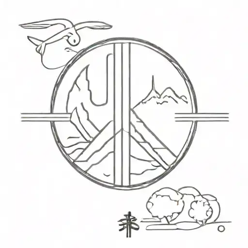 Travel And Peace Sign