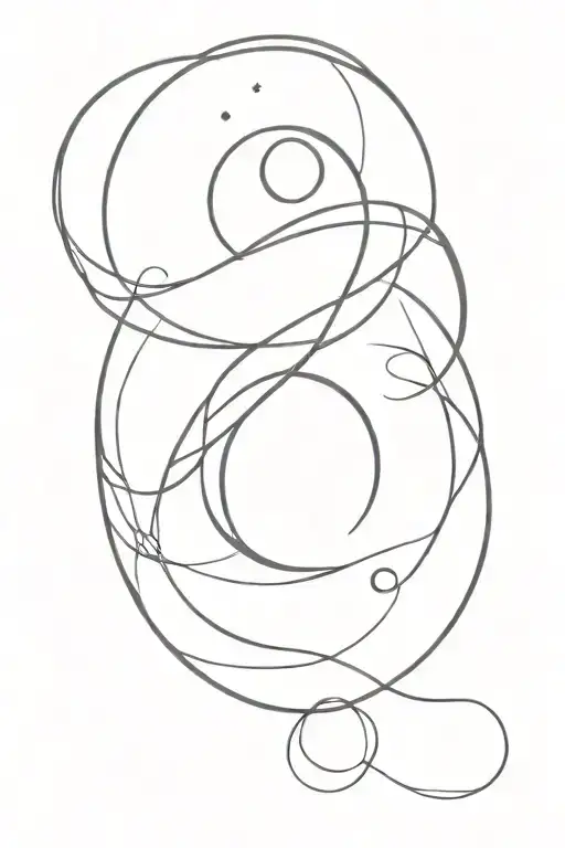 Infinity And Moon Merging Together