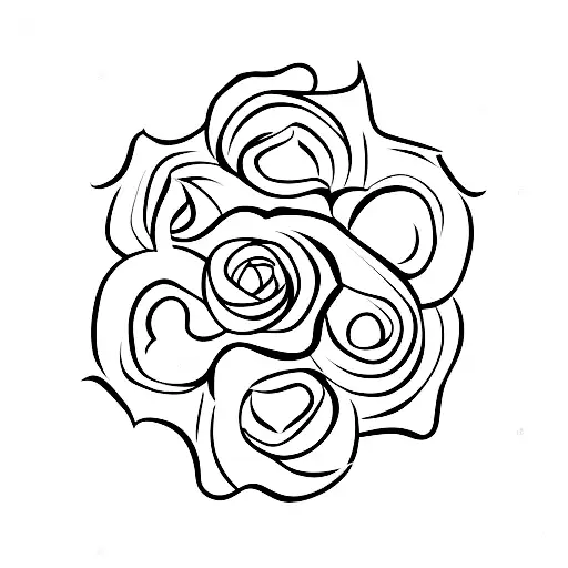 Rose In Shape Of Waves