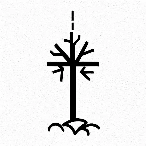 Cross With Tree