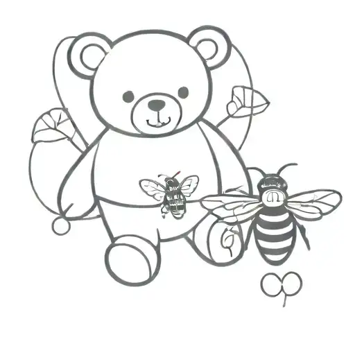 Teddy Bear And Bumblebee